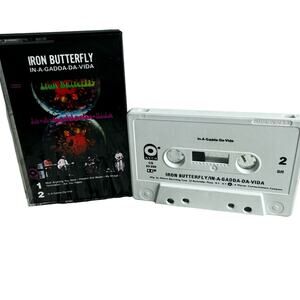 Iron Butterfly In A Gadda D Vida Vintage Cassette Tape Psychedelic Rock 60s